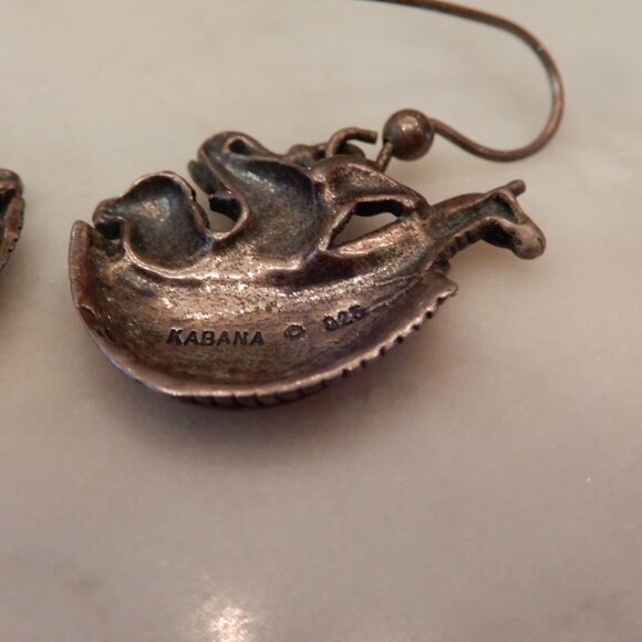 Kabana Silver Noah's Ark Dangle Earrings - Picture 3 of 4